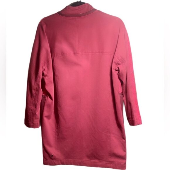Lululemon Cocoon bumble rust berry snap button lightweight outdoor Car Coat S - Picture 3 of 3